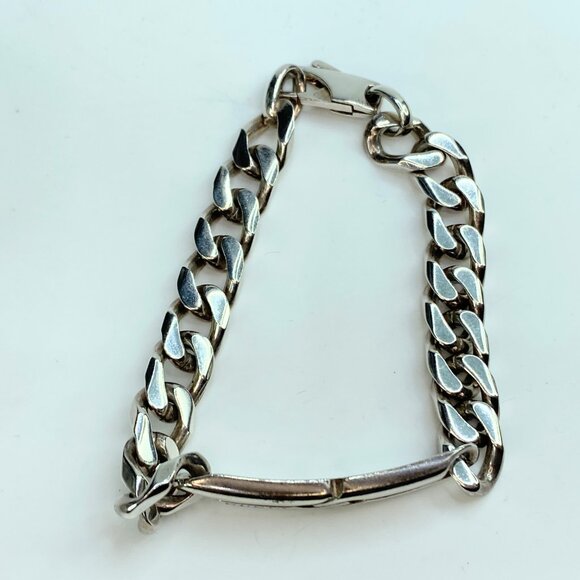 GUCCI Infinity Knot Chain Bracelet sterling Silver 925 7" 24.5g JR81 - Picture 3 of 6